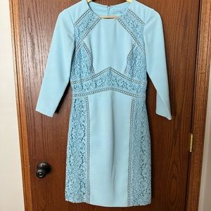 Sky Blue Lace Dress